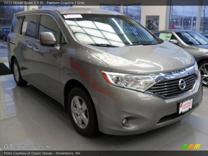 Platinum Graphite / Gray 2011 Nissan Quest 3.5 SV
