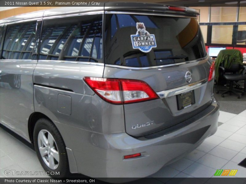 Platinum Graphite / Gray 2011 Nissan Quest 3.5 SV