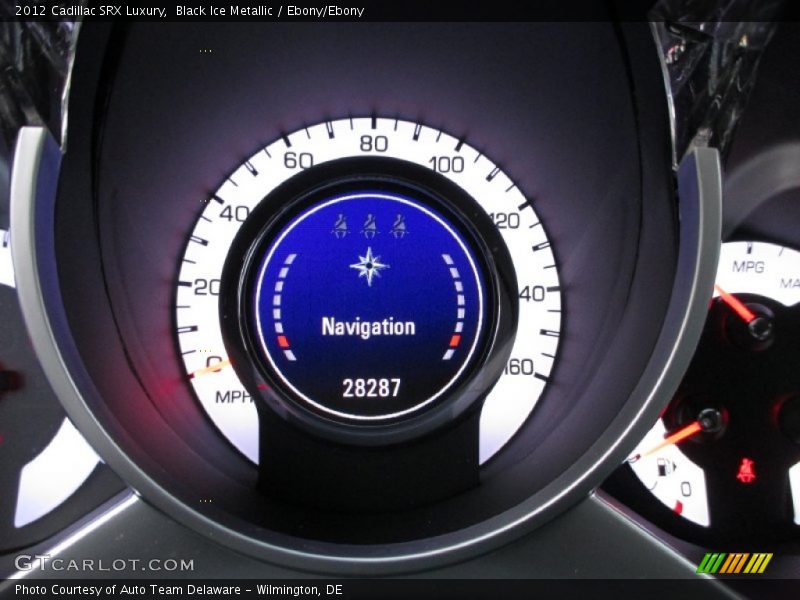 Black Ice Metallic / Ebony/Ebony 2012 Cadillac SRX Luxury