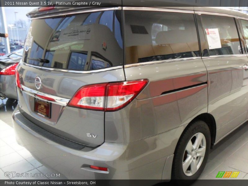 Platinum Graphite / Gray 2011 Nissan Quest 3.5 SV