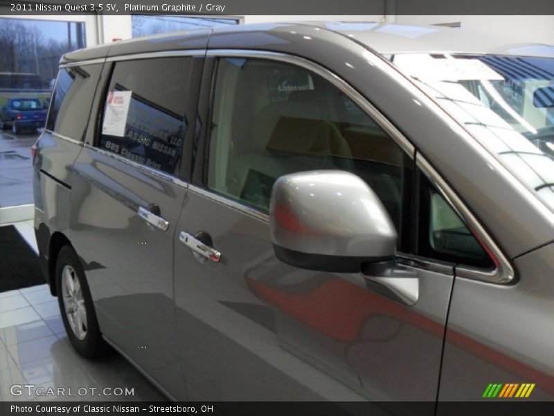Platinum Graphite / Gray 2011 Nissan Quest 3.5 SV