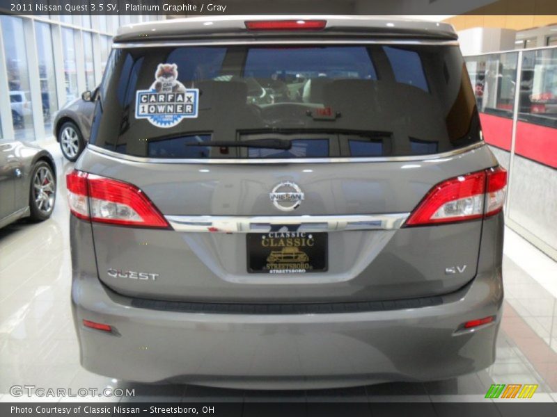 Platinum Graphite / Gray 2011 Nissan Quest 3.5 SV