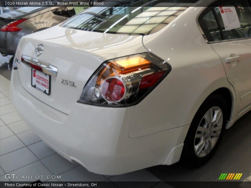 Winter Frost White / Blond 2010 Nissan Altima 2.5 SL