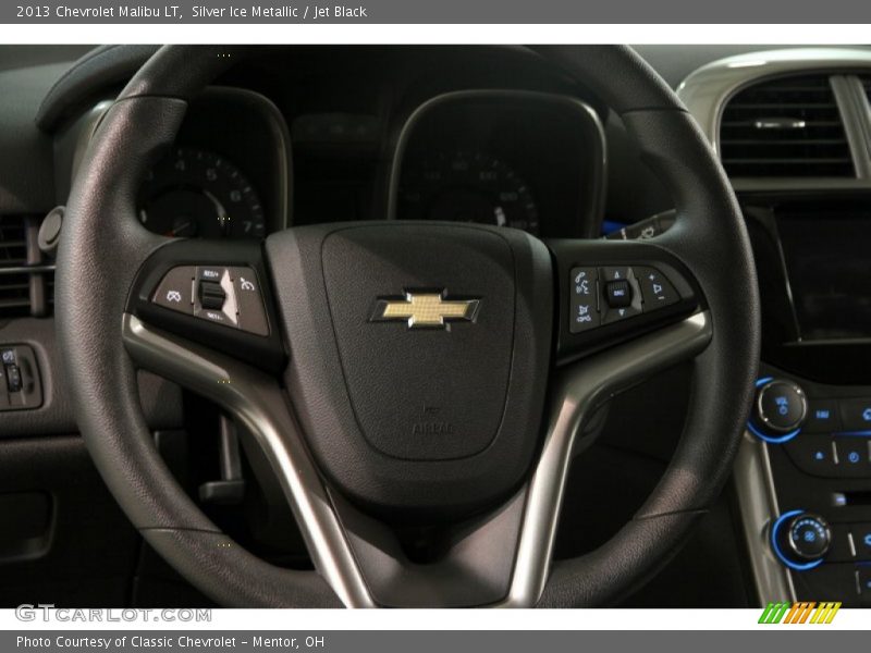 Silver Ice Metallic / Jet Black 2013 Chevrolet Malibu LT