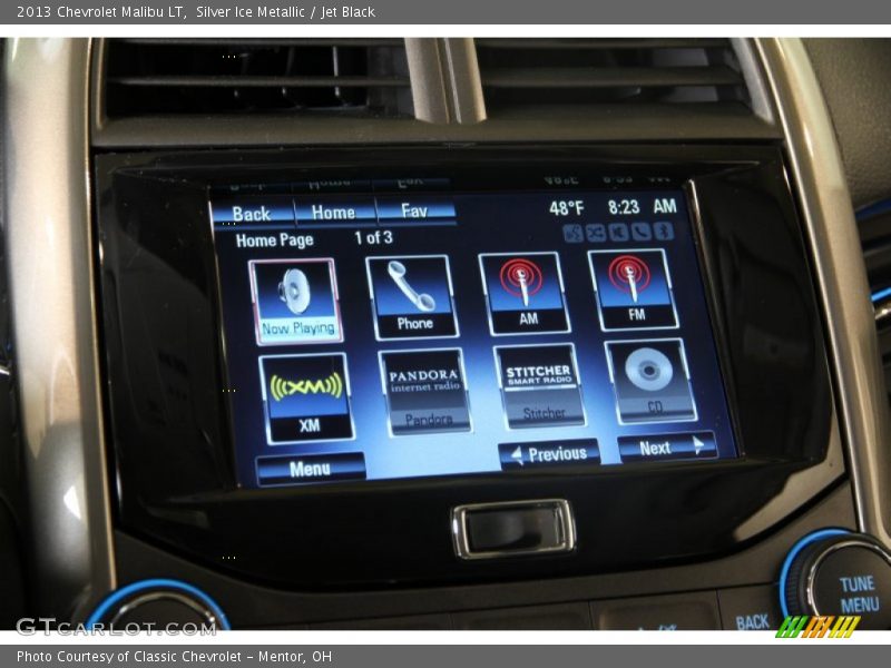 Silver Ice Metallic / Jet Black 2013 Chevrolet Malibu LT