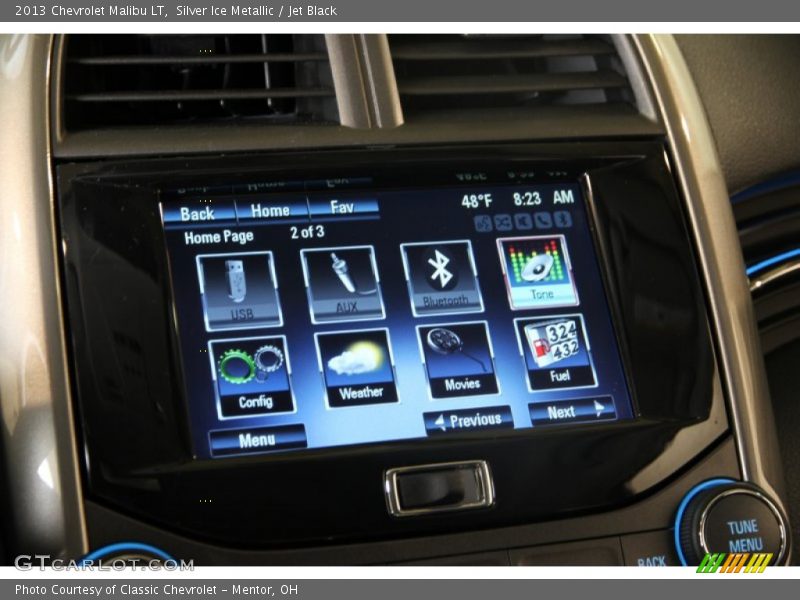 Silver Ice Metallic / Jet Black 2013 Chevrolet Malibu LT