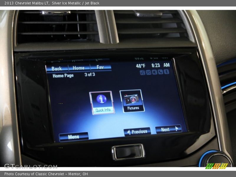 Silver Ice Metallic / Jet Black 2013 Chevrolet Malibu LT