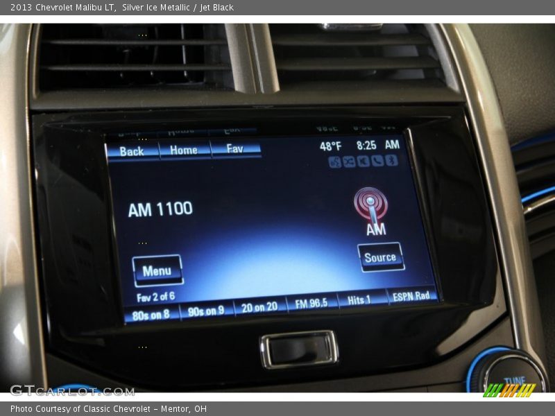 Silver Ice Metallic / Jet Black 2013 Chevrolet Malibu LT