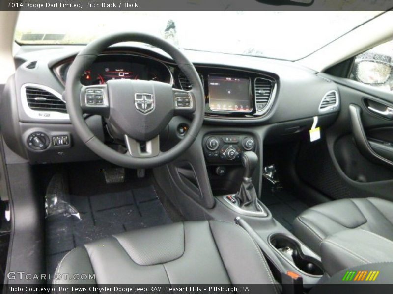  2014 Dart Limited Black Interior