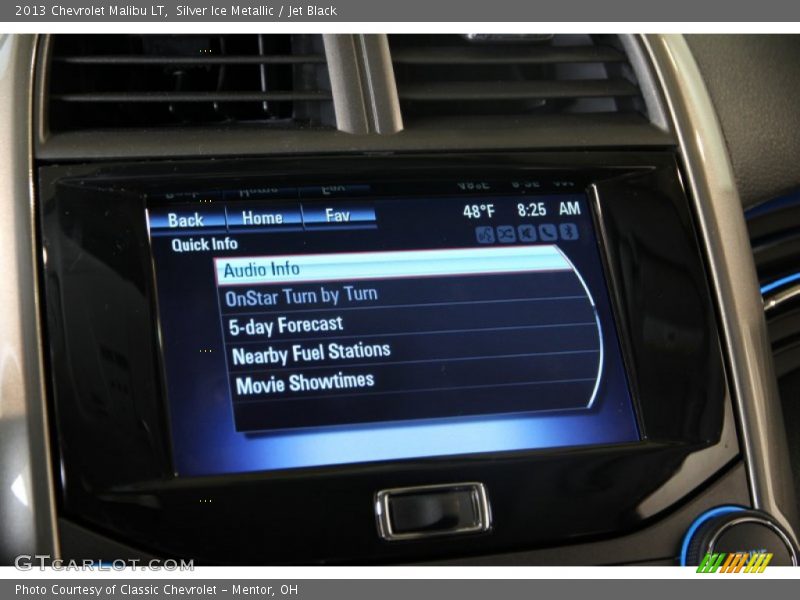 Silver Ice Metallic / Jet Black 2013 Chevrolet Malibu LT