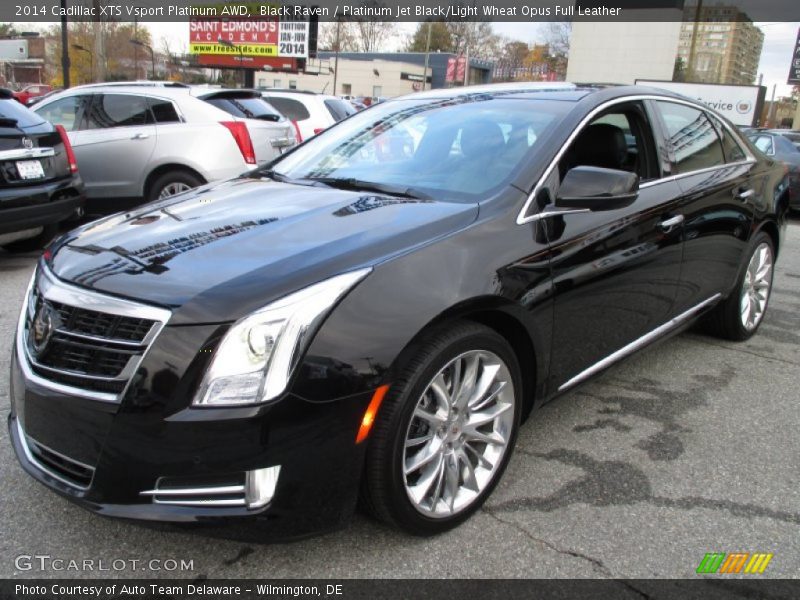 Black Raven / Platinum Jet Black/Light Wheat Opus Full Leather 2014 Cadillac XTS Vsport Platinum AWD