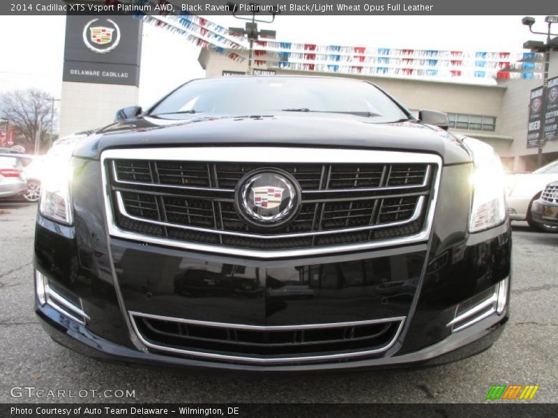 Black Raven / Platinum Jet Black/Light Wheat Opus Full Leather 2014 Cadillac XTS Vsport Platinum AWD
