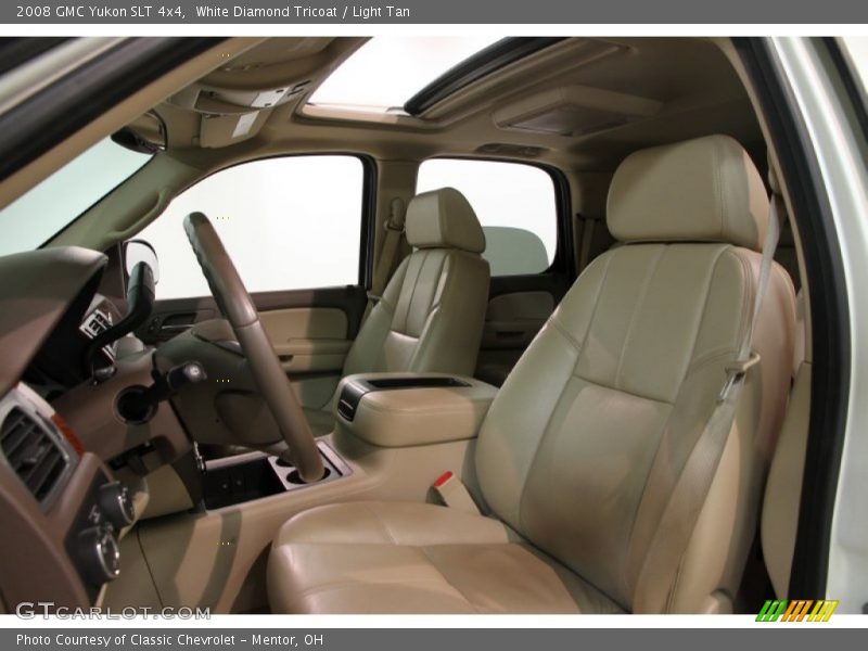 White Diamond Tricoat / Light Tan 2008 GMC Yukon SLT 4x4