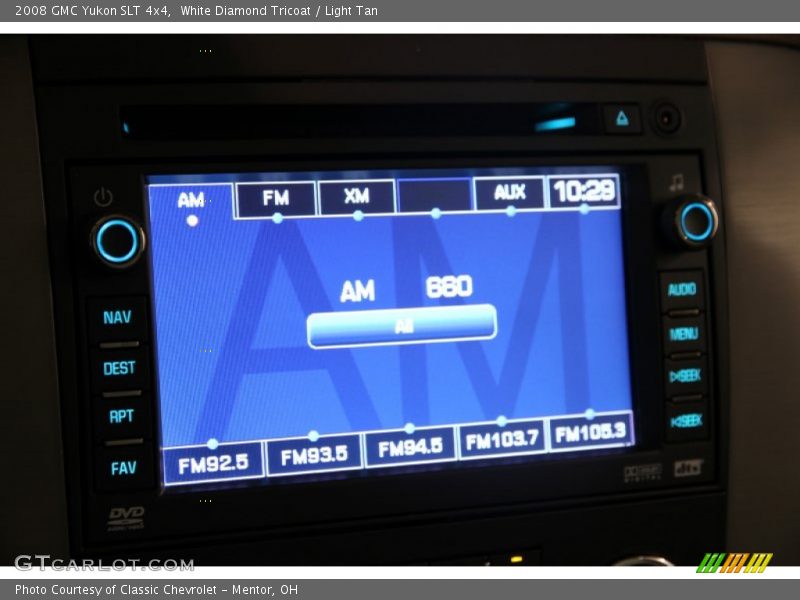 White Diamond Tricoat / Light Tan 2008 GMC Yukon SLT 4x4