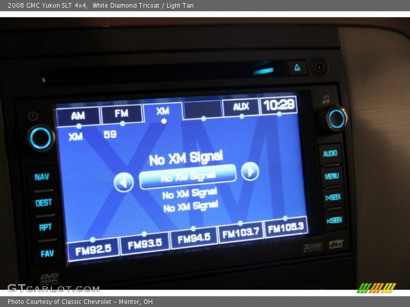 White Diamond Tricoat / Light Tan 2008 GMC Yukon SLT 4x4