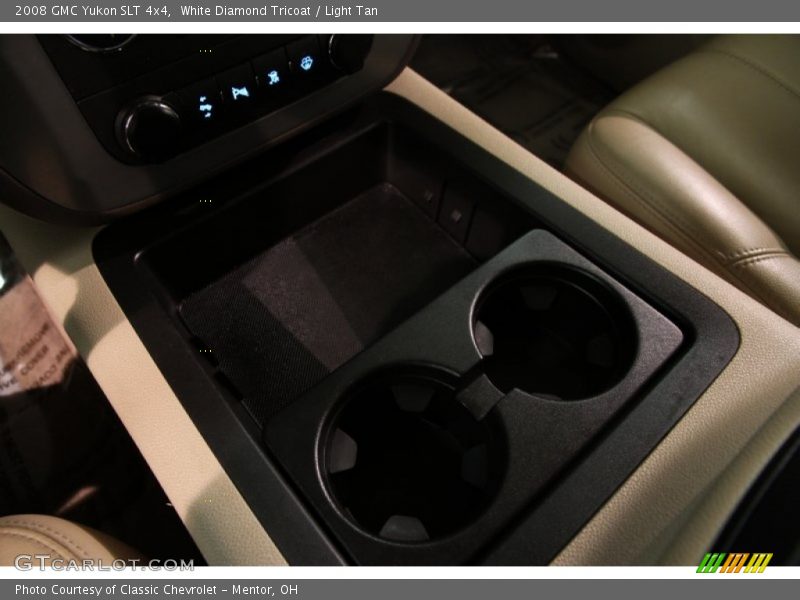 White Diamond Tricoat / Light Tan 2008 GMC Yukon SLT 4x4