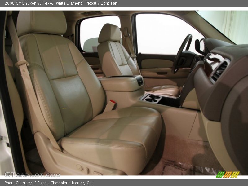 White Diamond Tricoat / Light Tan 2008 GMC Yukon SLT 4x4