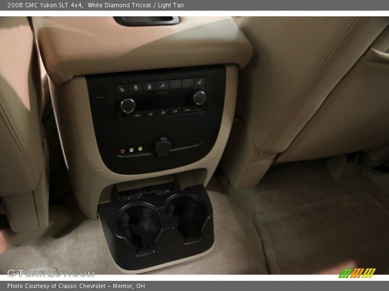 White Diamond Tricoat / Light Tan 2008 GMC Yukon SLT 4x4