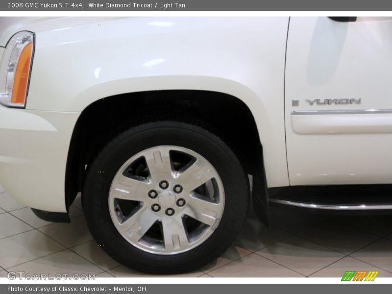 White Diamond Tricoat / Light Tan 2008 GMC Yukon SLT 4x4