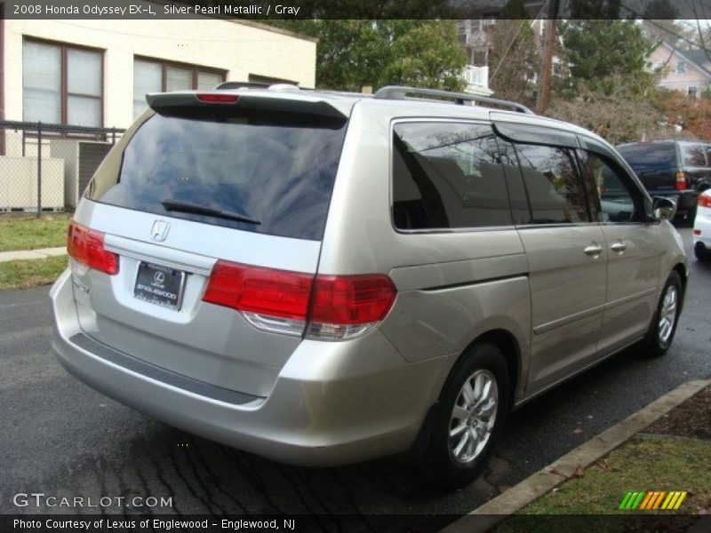 Silver Pearl Metallic / Gray 2008 Honda Odyssey EX-L
