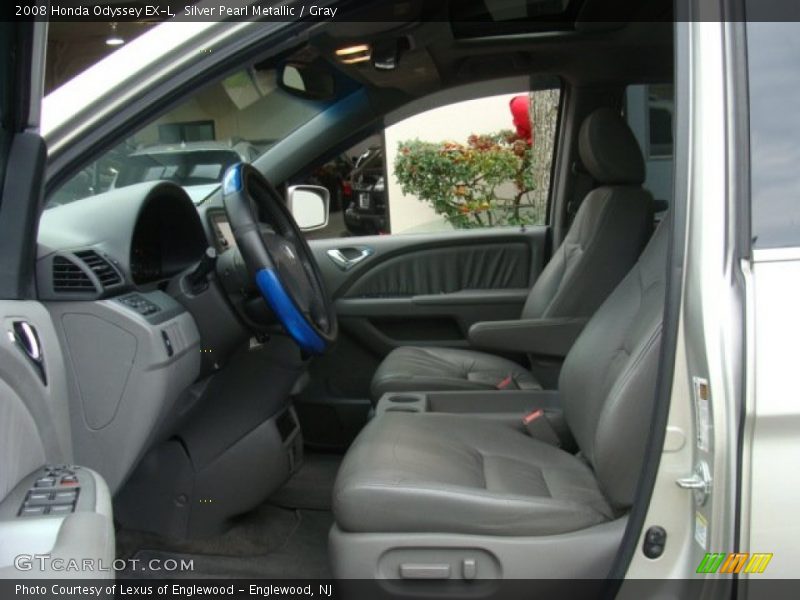 Silver Pearl Metallic / Gray 2008 Honda Odyssey EX-L