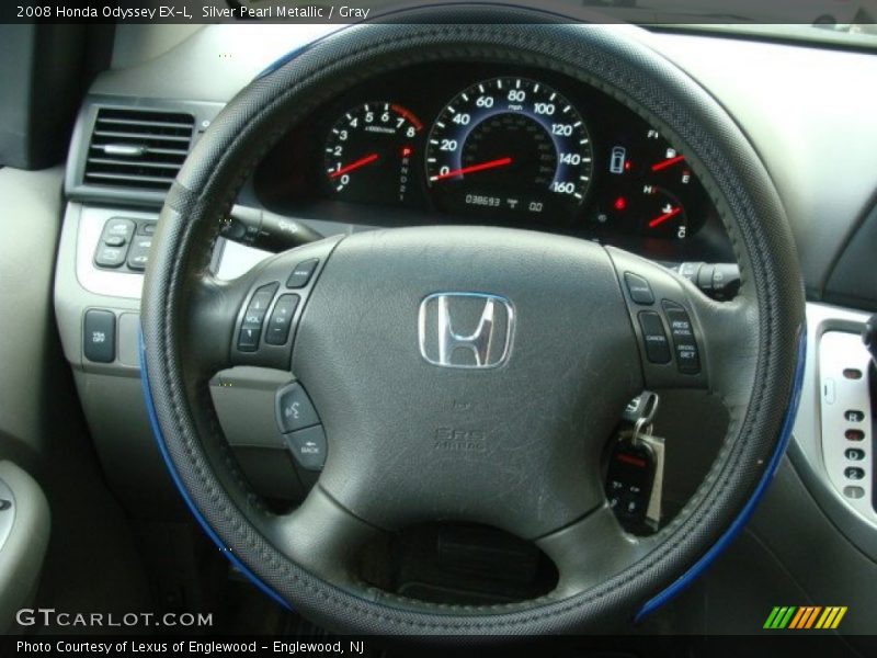 Silver Pearl Metallic / Gray 2008 Honda Odyssey EX-L