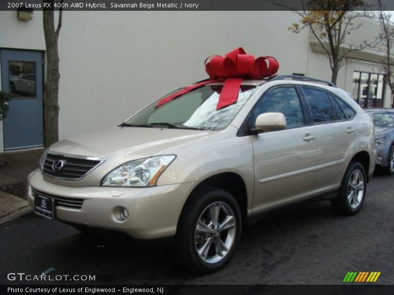 Savannah Beige Metallic / Ivory 2007 Lexus RX 400h AWD Hybrid