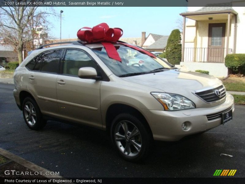 Savannah Beige Metallic / Ivory 2007 Lexus RX 400h AWD Hybrid