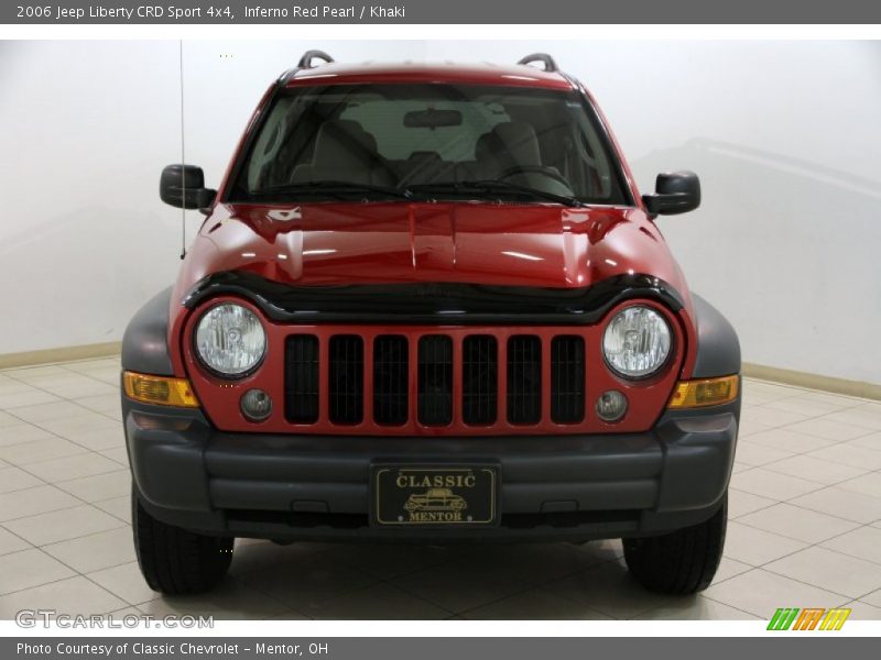 Inferno Red Pearl / Khaki 2006 Jeep Liberty CRD Sport 4x4