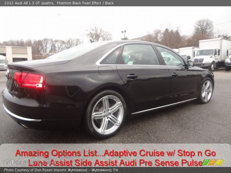 Phantom Black Pearl Effect / Black 2013 Audi A8 L 3.0T quattro