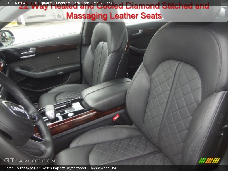 Phantom Black Pearl Effect / Black 2013 Audi A8 L 3.0T quattro