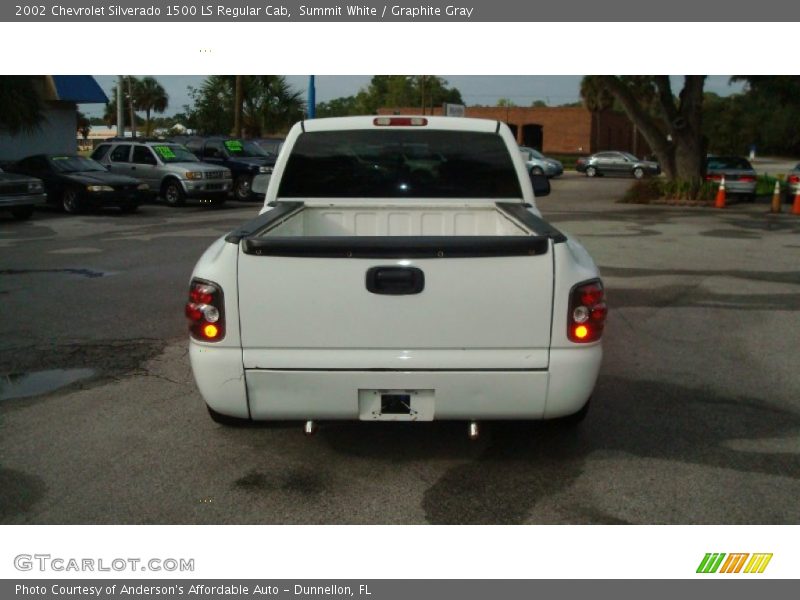 Summit White / Graphite Gray 2002 Chevrolet Silverado 1500 LS Regular Cab