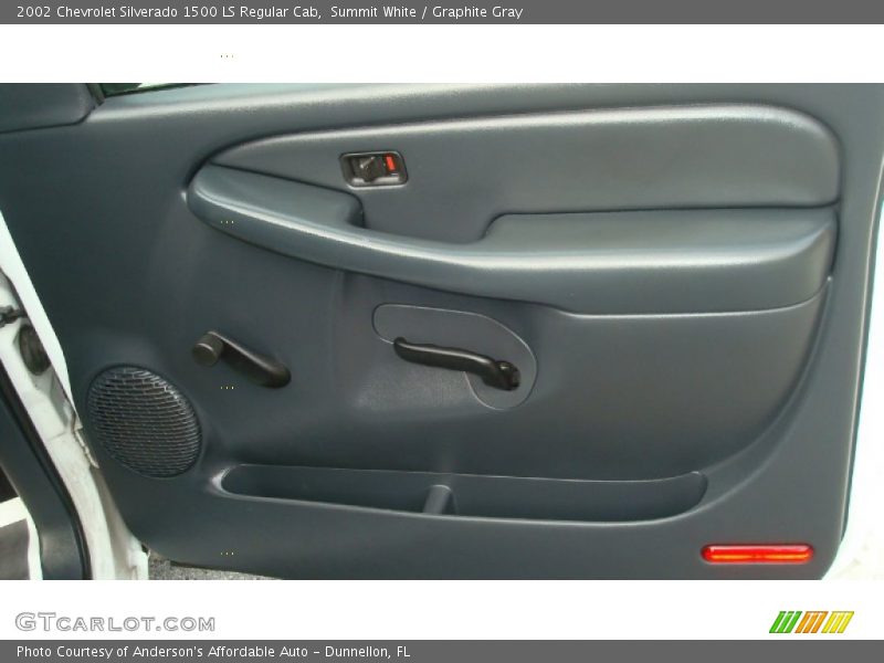 Summit White / Graphite Gray 2002 Chevrolet Silverado 1500 LS Regular Cab