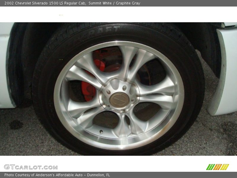 Summit White / Graphite Gray 2002 Chevrolet Silverado 1500 LS Regular Cab