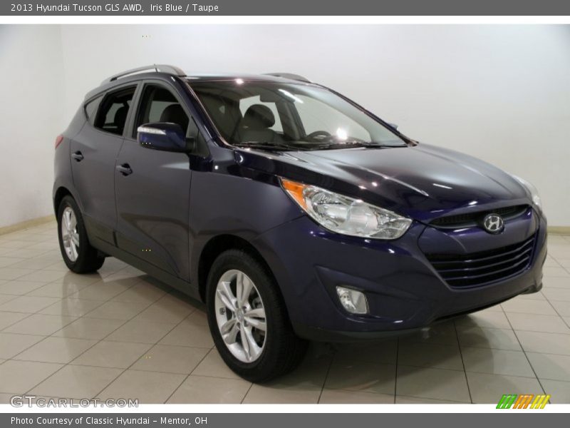 Iris Blue / Taupe 2013 Hyundai Tucson GLS AWD