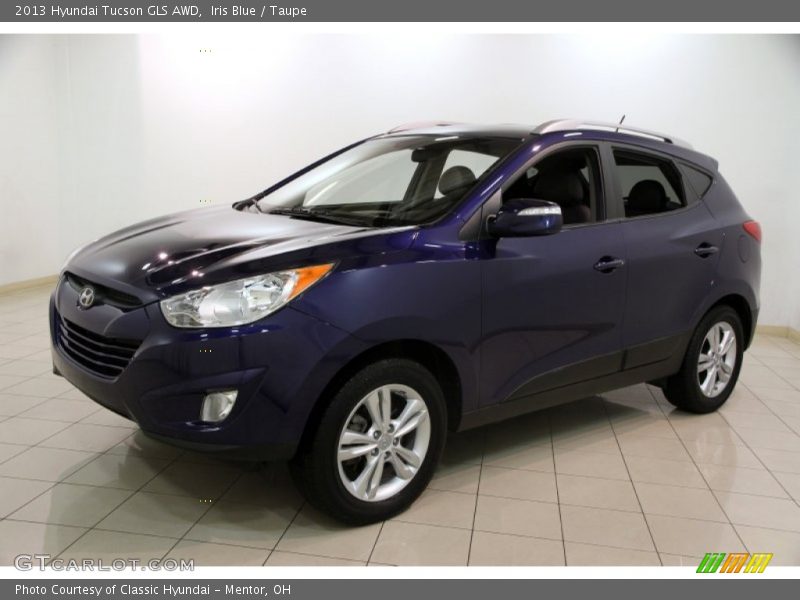 Iris Blue / Taupe 2013 Hyundai Tucson GLS AWD
