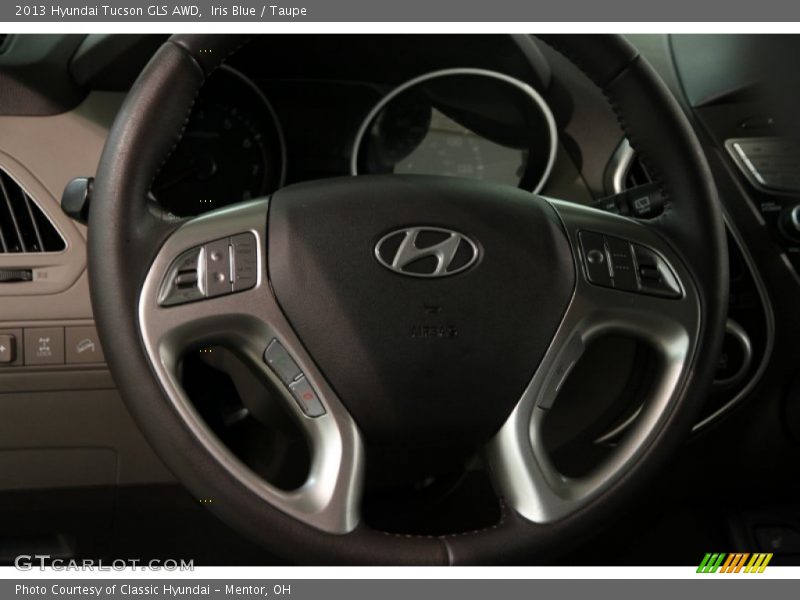 Iris Blue / Taupe 2013 Hyundai Tucson GLS AWD