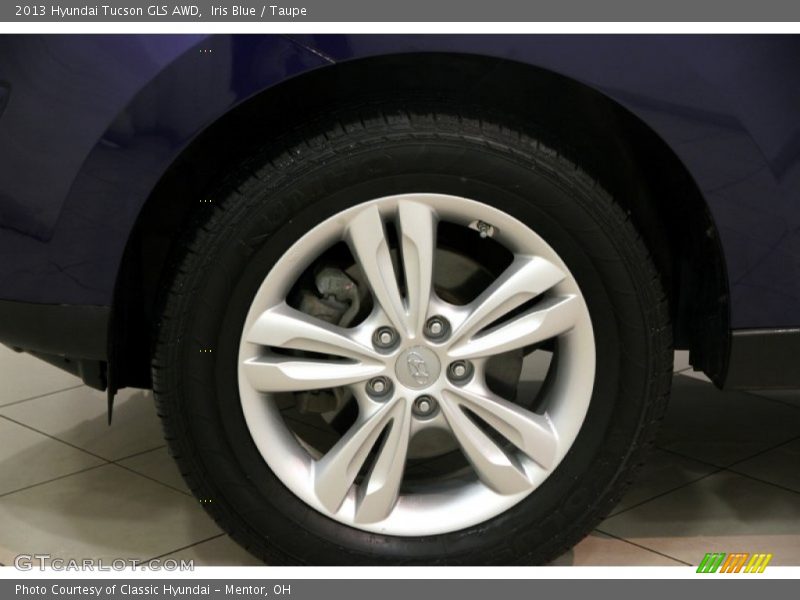 Iris Blue / Taupe 2013 Hyundai Tucson GLS AWD