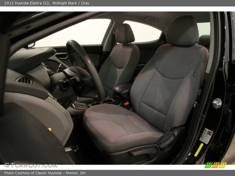 Midnight Black / Gray 2013 Hyundai Elantra GLS