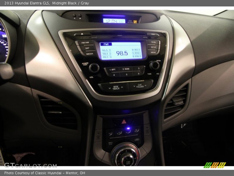 Midnight Black / Gray 2013 Hyundai Elantra GLS