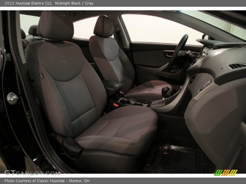 Midnight Black / Gray 2013 Hyundai Elantra GLS