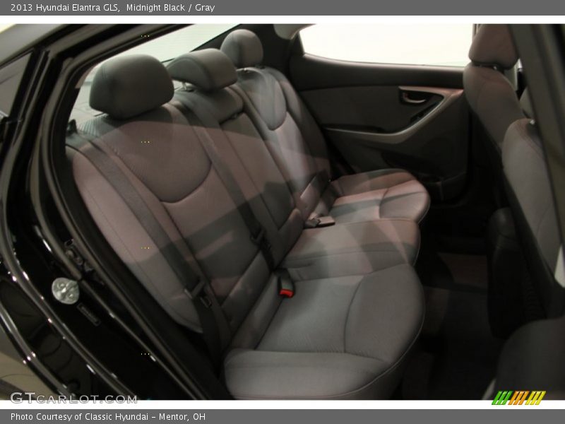 Midnight Black / Gray 2013 Hyundai Elantra GLS