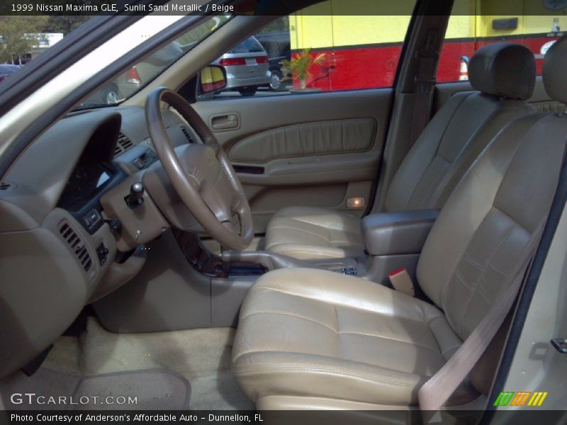 Sunlit Sand Metallic / Beige 1999 Nissan Maxima GLE