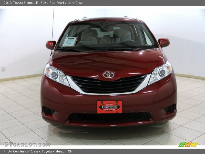 Salsa Red Pearl / Light Gray 2013 Toyota Sienna LE