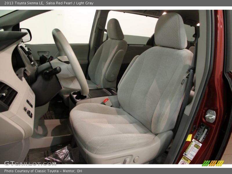 Salsa Red Pearl / Light Gray 2013 Toyota Sienna LE