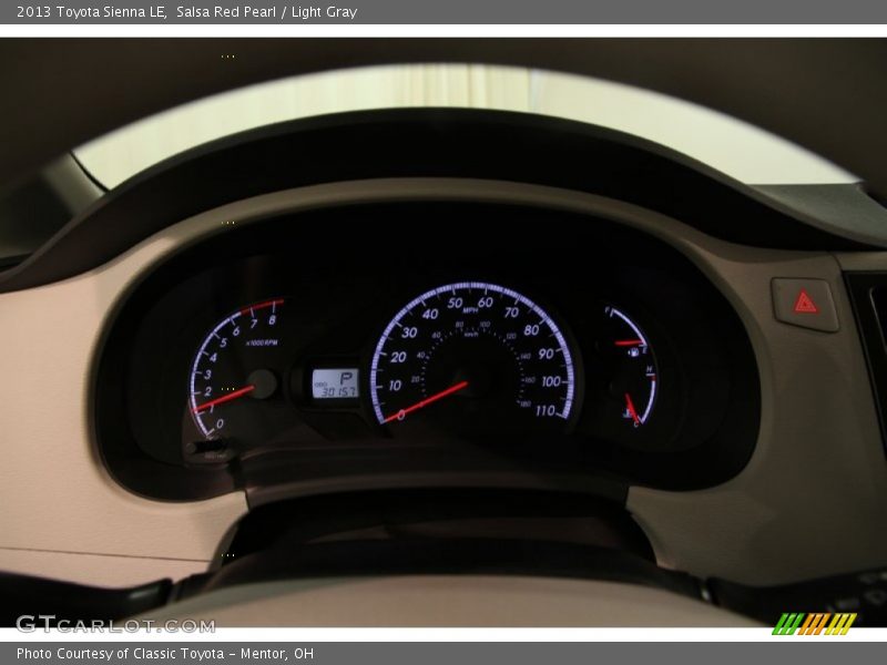 Salsa Red Pearl / Light Gray 2013 Toyota Sienna LE