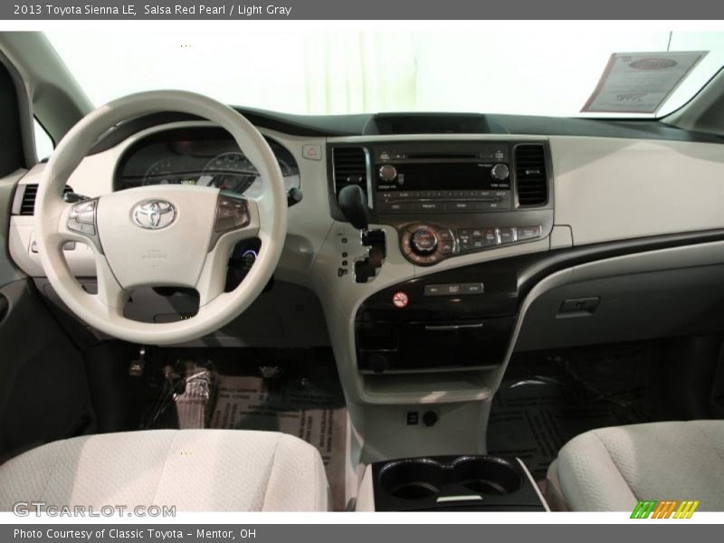 Salsa Red Pearl / Light Gray 2013 Toyota Sienna LE