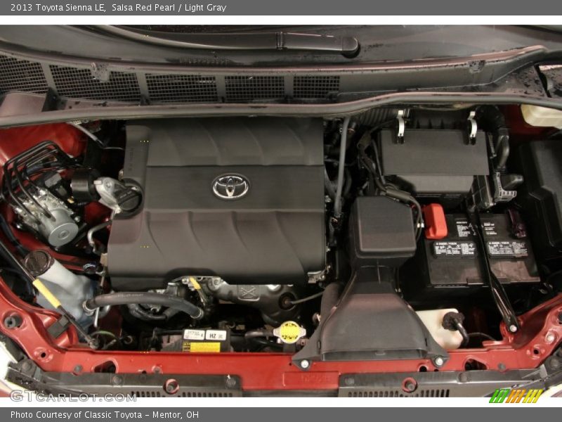 Salsa Red Pearl / Light Gray 2013 Toyota Sienna LE