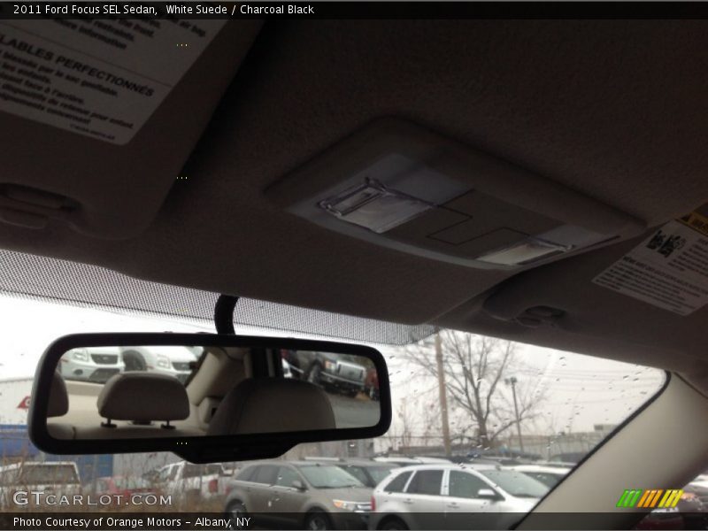 White Suede / Charcoal Black 2011 Ford Focus SEL Sedan