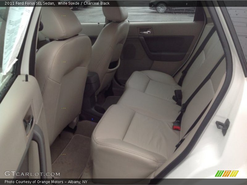 White Suede / Charcoal Black 2011 Ford Focus SEL Sedan